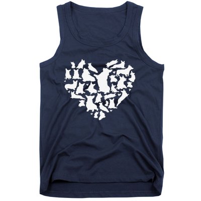 Heart Shaped Corgi Puppies Valentine's Day Dog Lover Clothes Tank Top