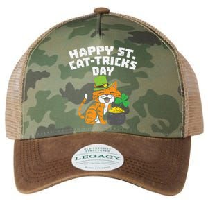 Happy St Catgifttricks Day Cat Saint Paddys St Patricks Day Gift Legacy Tie Dye Trucker Hat