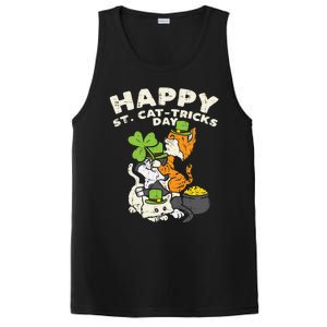 Happy St Catgifttricks Day Cats Saint Paddys St Patricks Day Gift PosiCharge Competitor Tank