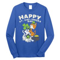 Happy St Catgifttricks Day Cats Saint Paddys St Patricks Day Gift Long Sleeve Shirt