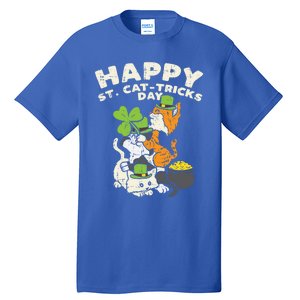 Happy St Catgifttricks Day Cats Saint Paddys St Patricks Day Gift Tall T-Shirt