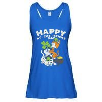 Happy St Catgifttricks Day Cats Saint Paddys St Patricks Day Gift Ladies Essential Flowy Tank