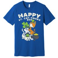 Happy St Catgifttricks Day Cats Saint Paddys St Patricks Day Gift Premium T-Shirt