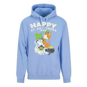 Happy St Catgifttricks Day Cats Saint Paddys St Patricks Day Gift Unisex Surf Hoodie