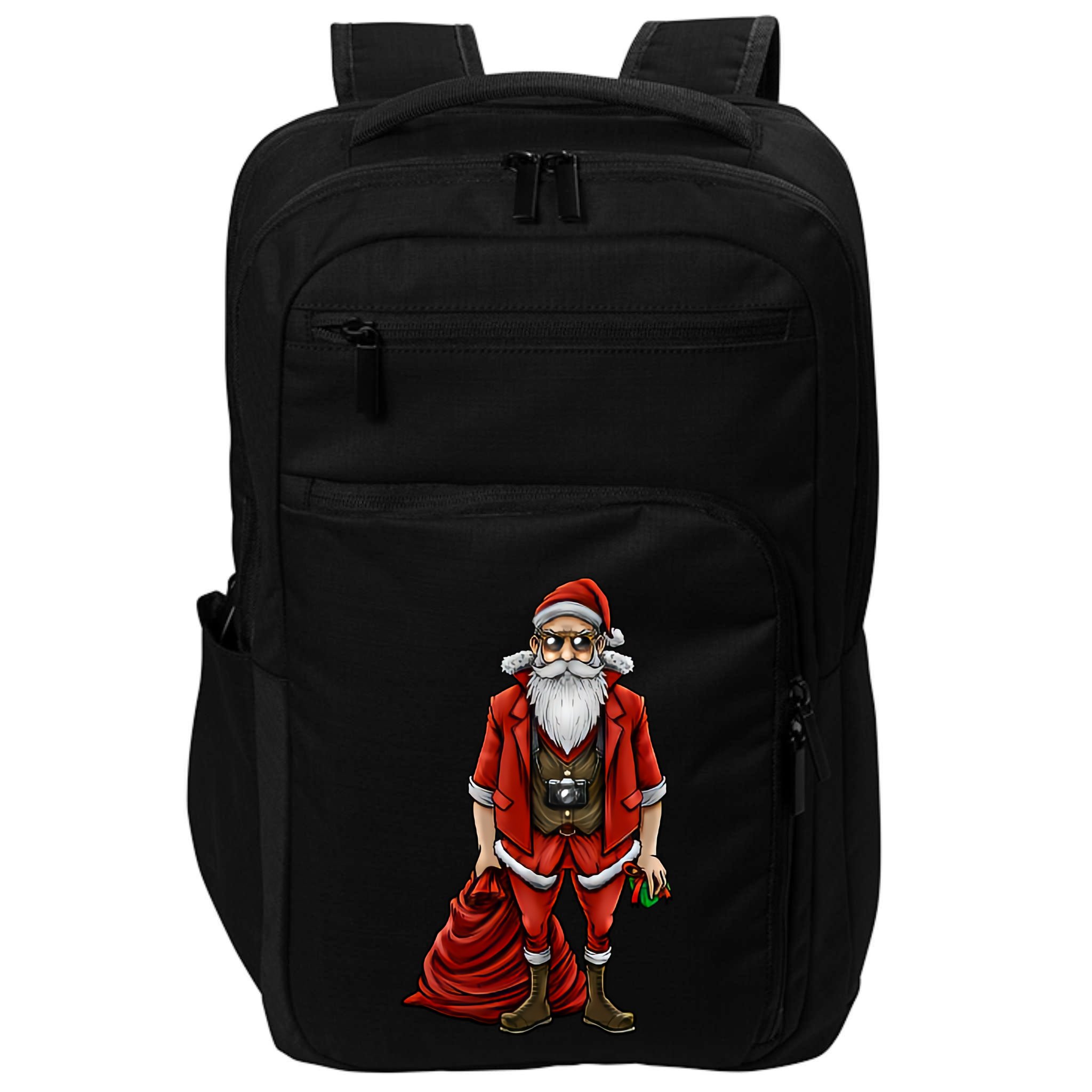 Hipster Santa Claus Christmas Impact Tech Backpack