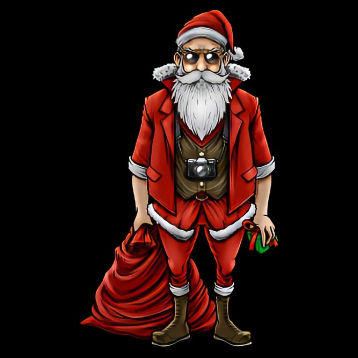 Hipster Santa Claus Christmas Impact Tech Backpack