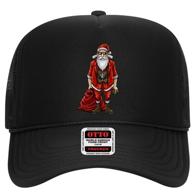 Hipster Santa Claus Christmas Trucker Hat