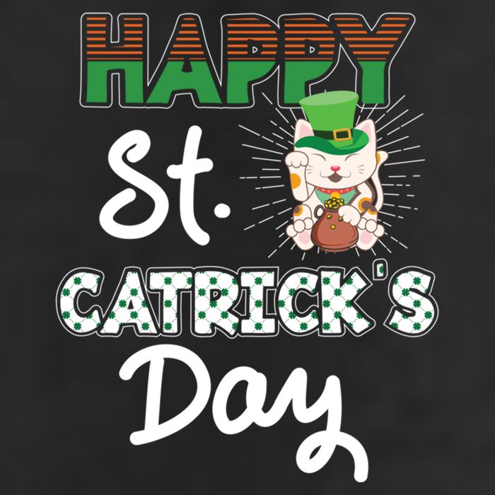 Happy St Catrick's Day Saint Patrick's Adorable Kitty Lover Cute Gift Cool Comfort Performance Bucket Hat