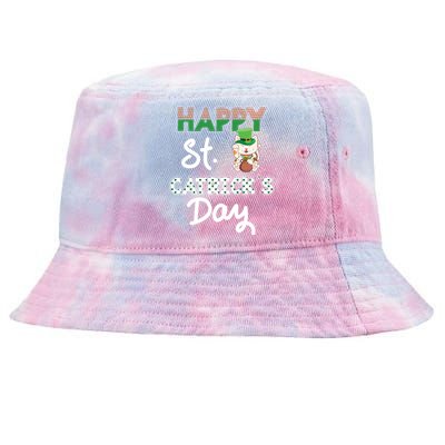 Happy St Catrick's Day Saint Patrick's Adorable Kitty Lover Cute Gift Tie-Dyed Bucket Hat