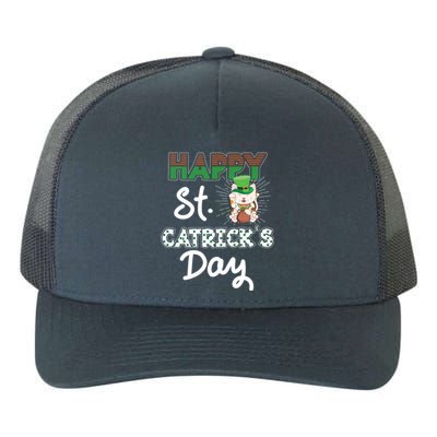 Happy St Catrick's Day Saint Patrick's Adorable Kitty Lover Cute Gift Yupoong Adult 5-Panel Trucker Hat