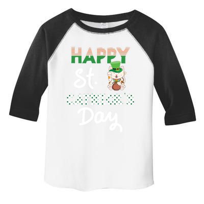 Happy St Catrick's Day Saint Patrick's Adorable Kitty Lover Cute Gift Toddler Fine Jersey T-Shirt