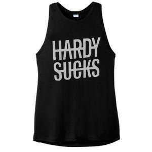 Hardy Sucks Country Funny Bad Boy Wetzel Ladies PosiCharge Tri-Blend Wicking Tank