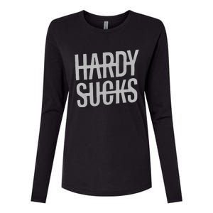 Hardy Sucks Country Funny Bad Boy Wetzel Womens Cotton Relaxed Long Sleeve T-Shirt