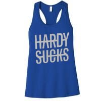 Hardy Sucks Country Funny Bad Boy Wetzel Women's Racerback Tank