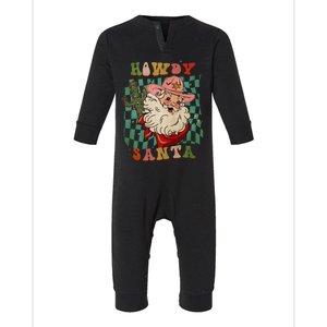 Howdy Santa Christmas Cowboy Santa Xmas Costume Infant Fleece One Piece