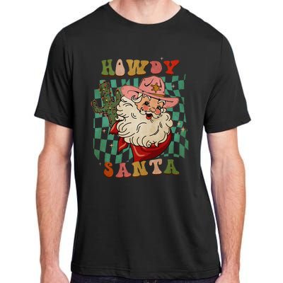 Howdy Santa Christmas Cowboy Santa Xmas Costume Adult ChromaSoft Performance T-Shirt