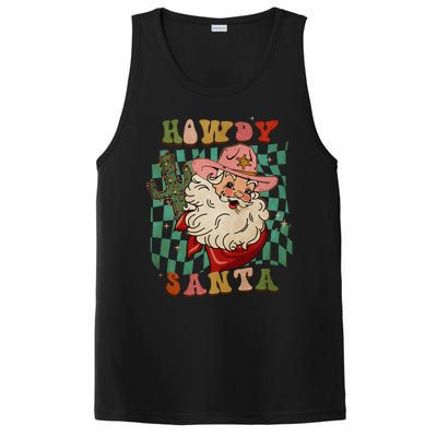 Howdy Santa Christmas Cowboy Santa Xmas Costume PosiCharge Competitor Tank