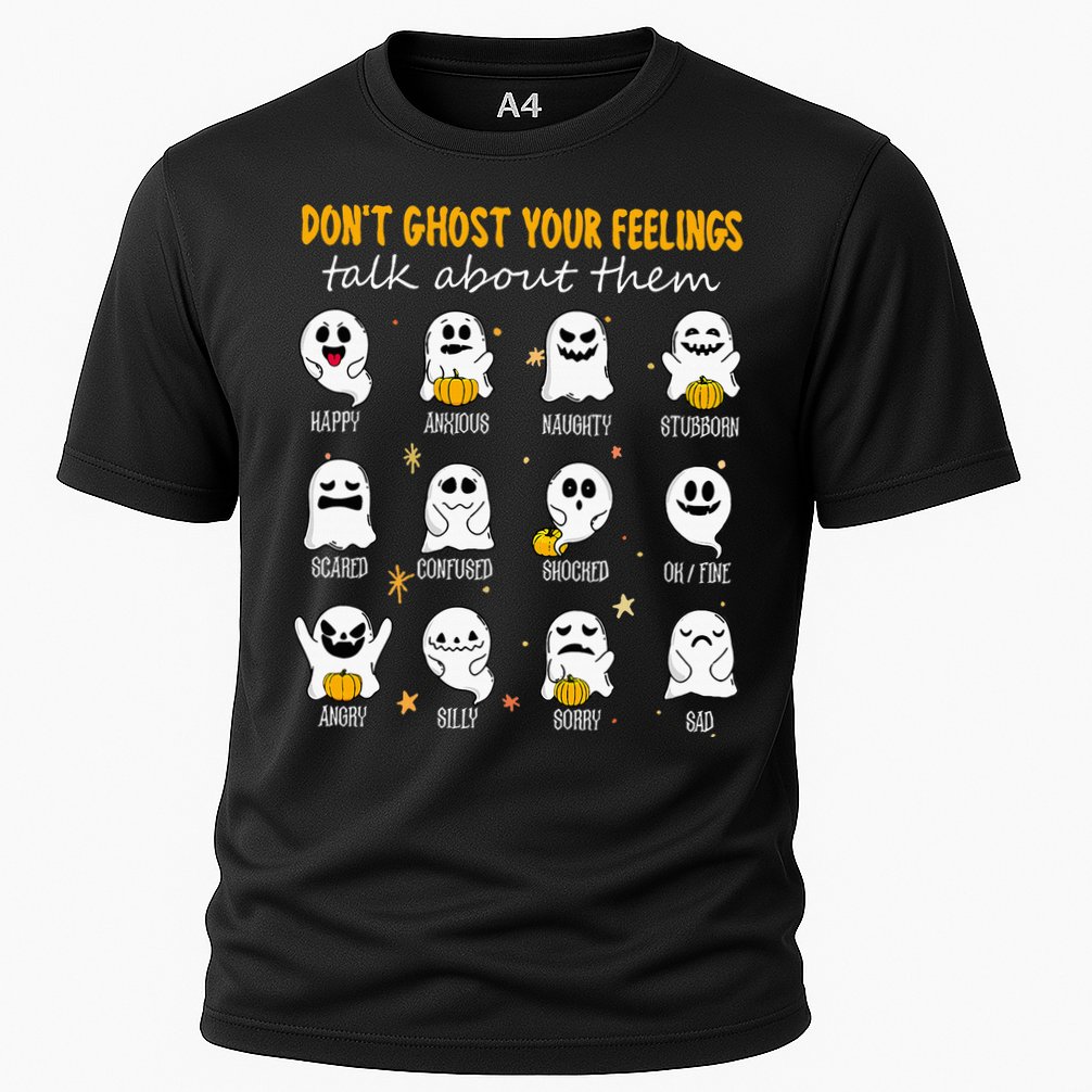 Halloween School Counselor DonT Ghost Your Feeling Teacher Cooling Performance Crew T-Shirt