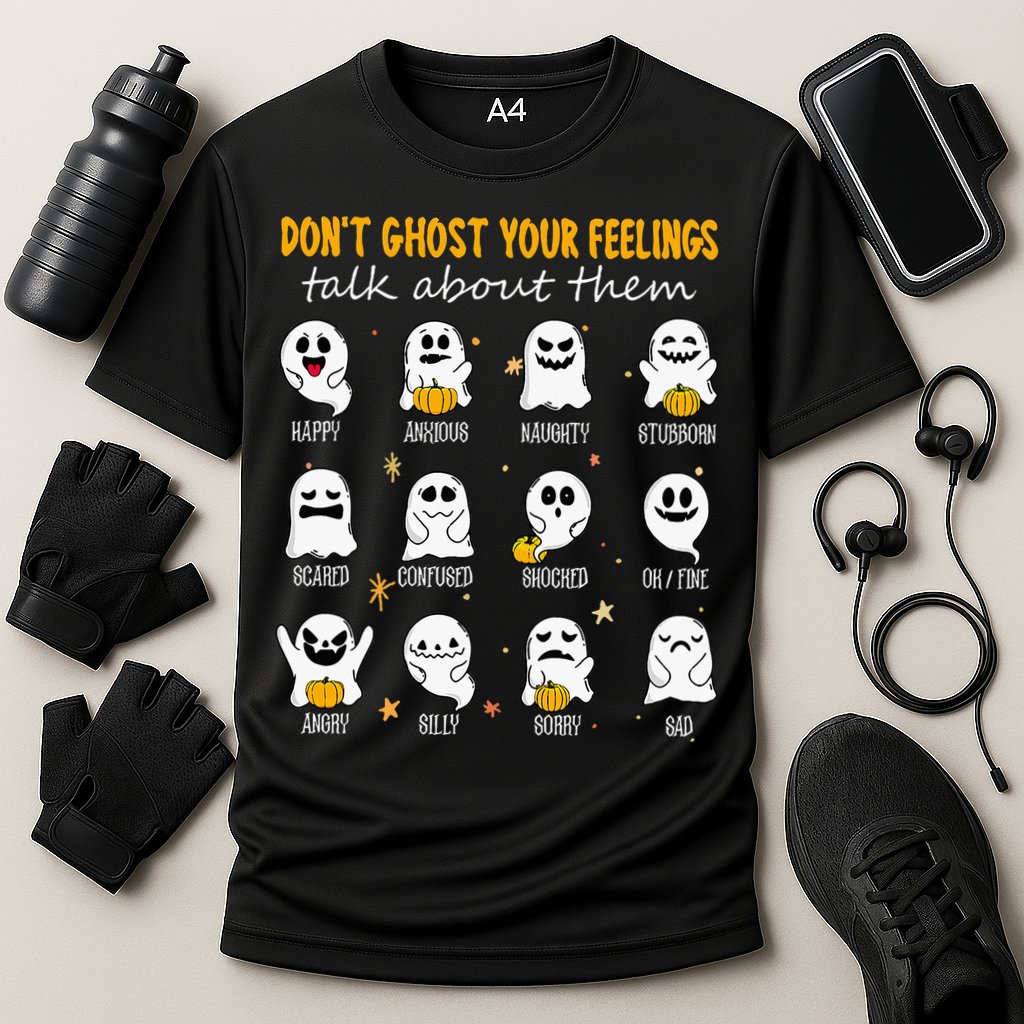 Halloween School Counselor DonT Ghost Your Feeling Teacher Cooling Performance Crew T-Shirt