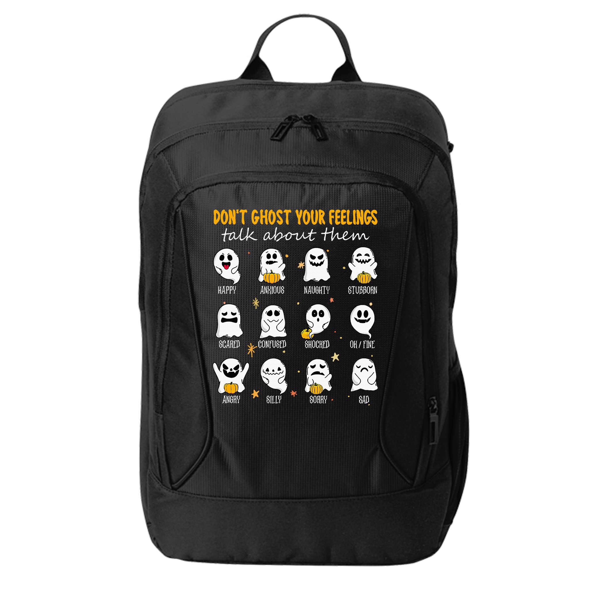 Halloween School Counselor DonT Ghost Your Feeling Teacher City Backpack