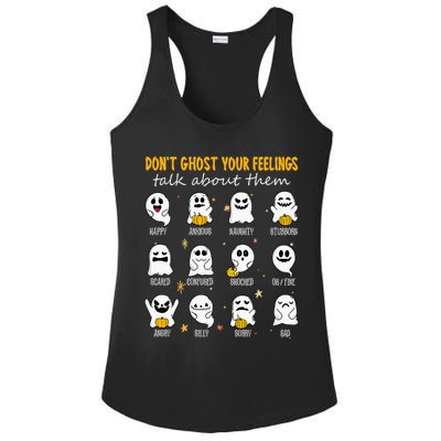 Halloween School Counselor DonT Ghost Your Feeling Teacher Ladies PosiCharge Competitor Racerback Tank