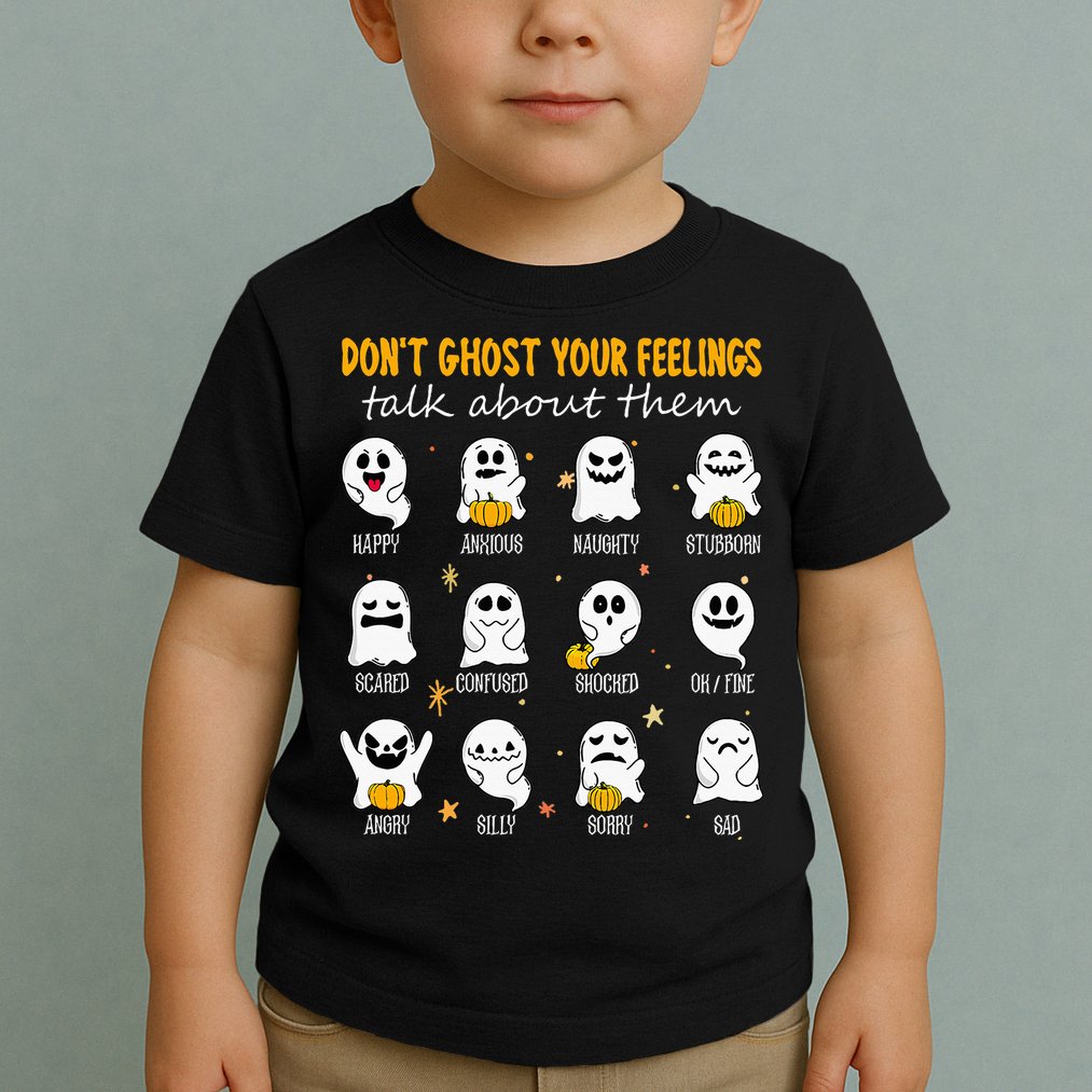 Halloween School Counselor DonT Ghost Your Feeling Teacher Toddler T-Shirt