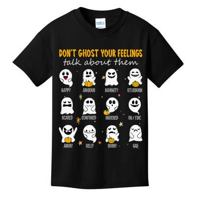 Halloween School Counselor DonT Ghost Your Feeling Teacher Kids T-Shirt