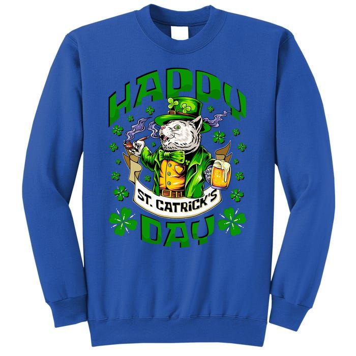 Happy St Catrick's Day Cat St Patricks Day Meaningful Gift Sweatshirt