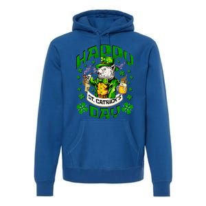 Happy St Catrick's Day Cat St Patricks Day Meaningful Gift Premium Hoodie