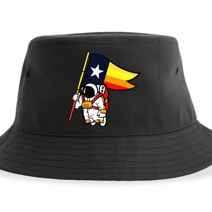 Houston Space City Astronaut Sustainable Bucket Hat