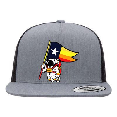 Houston Space City Astronaut Flat Bill Trucker Hat