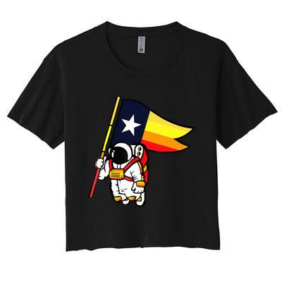 Houston Space City Astronaut Women's Crop Top Tee