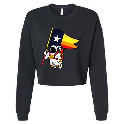 Houston Space City Astronaut Cropped Pullover Crew