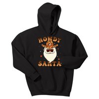 Howdy Santa Cowboy Groovy Retro Christmas Xmas Kids Hoodie