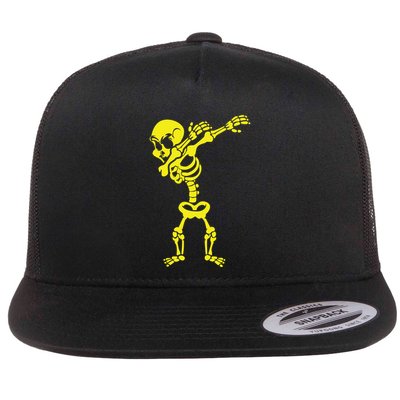 Halloween Skeleton Costumes Design Dab Dabbing Great Gift Flatbill Hat