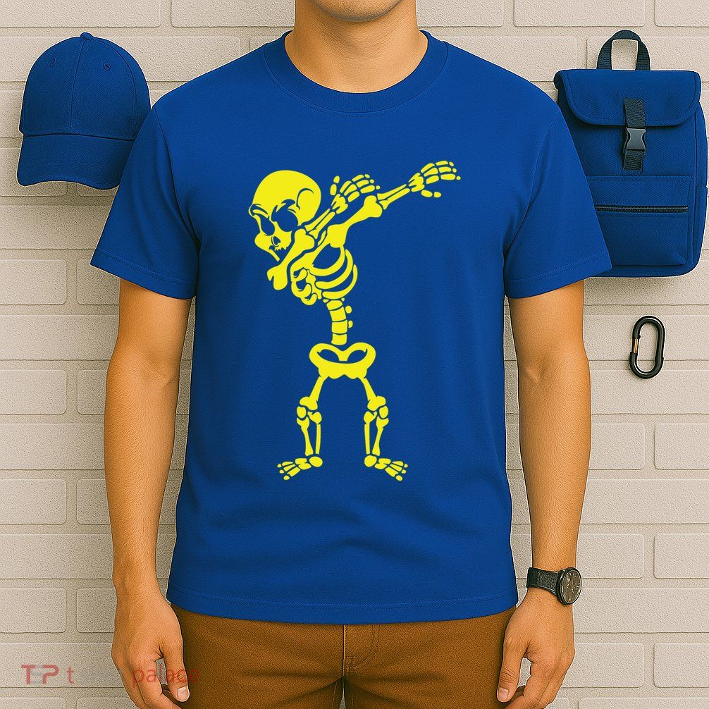 Halloween Skeleton Costumes Design Dab Dabbing Great Gift T-Shirt