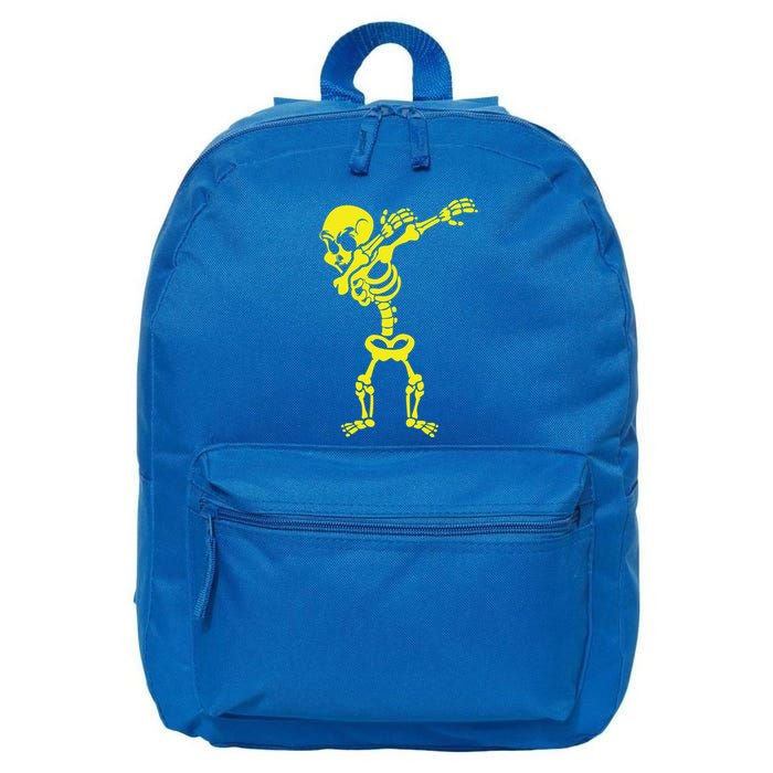Halloween Skeleton Costumes Design Dab Dabbing Great Gift 16 in Basic Backpack