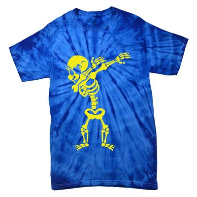 Halloween Skeleton Costumes Design Dab Dabbing Great Gift Tie-Dye T-Shirt
