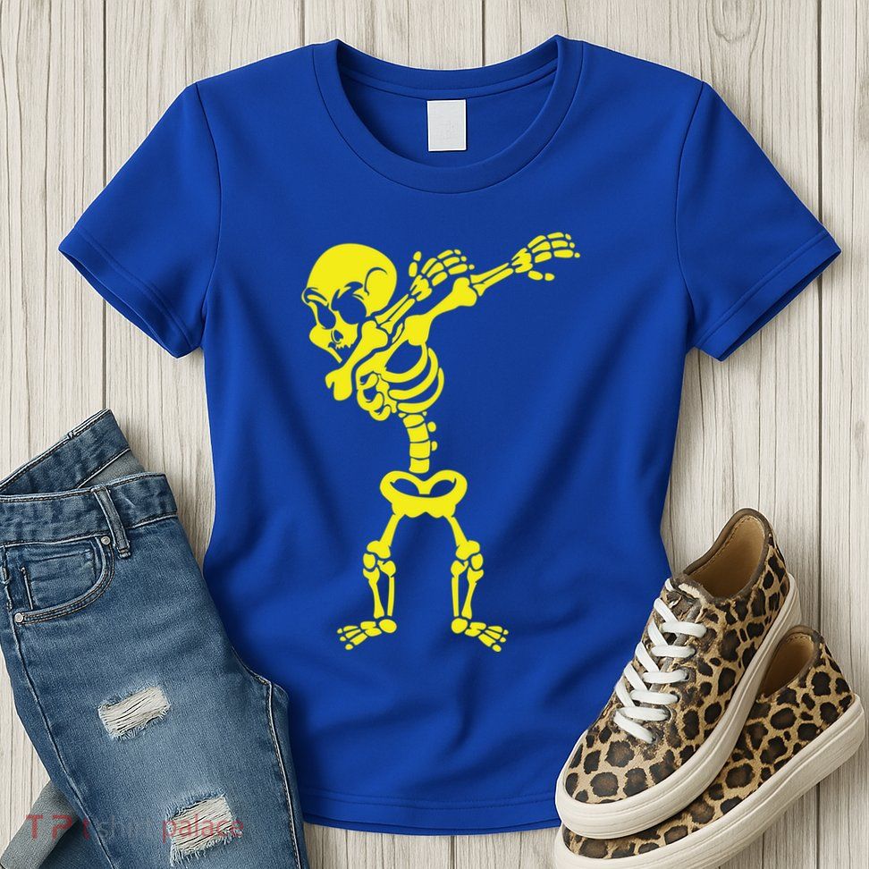 Halloween Skeleton Costumes Design Dab Dabbing Great Gift Womens T-Shirt