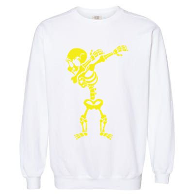 Halloween Skeleton Costumes Design Dab Dabbing Great Gift Garment-Dyed Sweatshirt