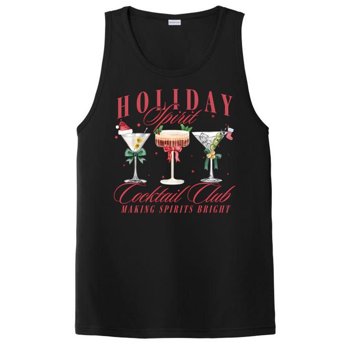 Holiday Spirit Cocktail Club Espresso Martini Christmas Sweatshirt PosiCharge Competitor Tank