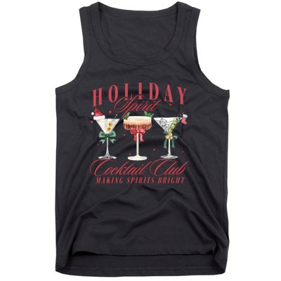 Holiday Spirit Cocktail Club Espresso Martini Christmas Sweatshirt Tank Top