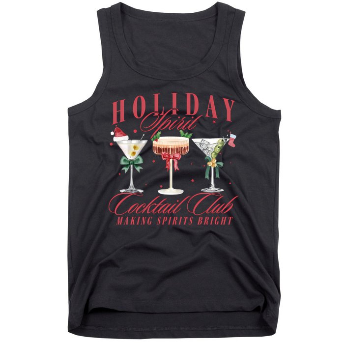 Holiday Spirit Cocktail Club Espresso Martini Christmas Sweatshirt Tank Top