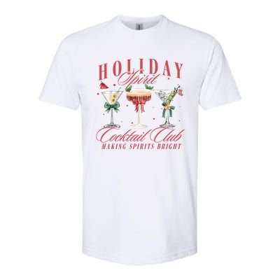 Holiday Spirit Cocktail Club Espresso Martini Christmas Sweatshirt Softstyle CVC T-Shirt