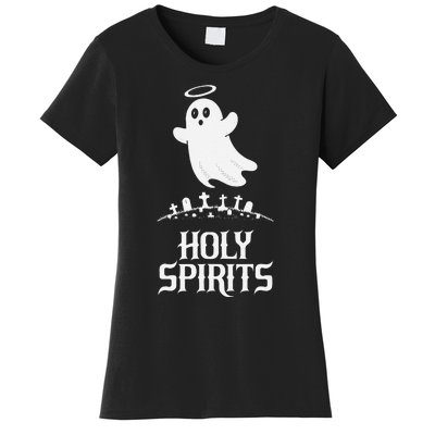 Holy Spirits Cute Ghost Design For Halloween Fun Women's T-Shirt