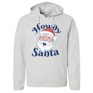 Howdy Santa Christmas Performance Fleece Hoodie