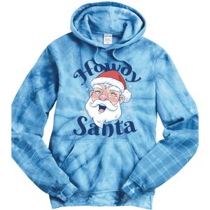 Howdy Santa Christmas Tie Dye Hoodie