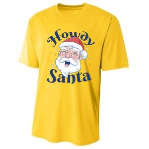 Howdy Santa Christmas Performance Sprint T-Shirt