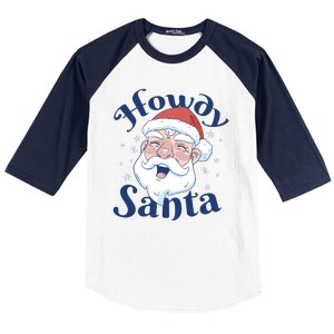 Howdy Santa Christmas Baseball Sleeve Shirt