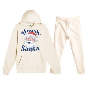 Howdy Santa Christmas Premium Hooded Sweatsuit Set